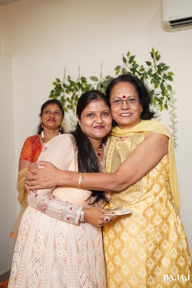 A warm embrace with a client, celebrating their bond