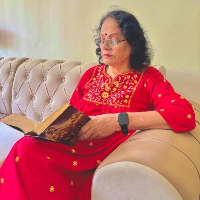 Taking a peaceful moment to read and reflect